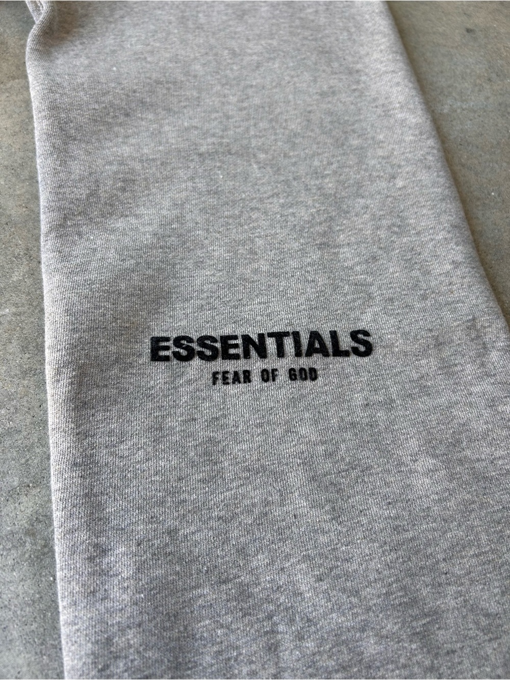 Essentials Men's Light Gray Drawstring Sweatpants - Picture 5 of 9